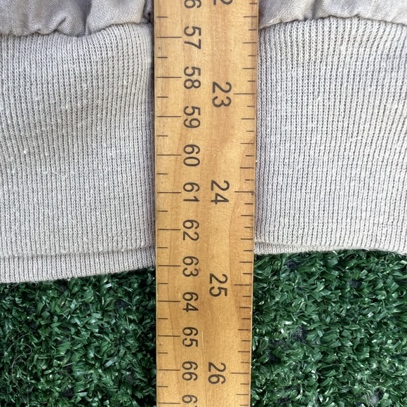 VTG Notre Dame Fighting Irish Sweatshirt Men Large Beige Boxy Football Staff 80s - Picture 8 of 9